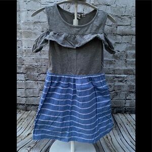 Girls cold shoulder dress